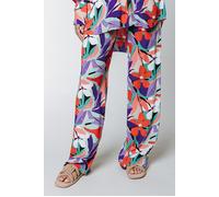 Colourful Rebel Melody Big Flower Straight Pants Multicolor size S | Straight Pants Outlet | Women S