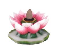 Colourful Resin Lotus Backflow Burner - 4.5cm x 7cm (1 Pc.) - Unique & Eye-Catching Design - Enhance Relaxation & Meditation - Ideal for Artistic Home Decor
