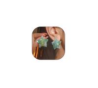 Colourful Rhinestone Star Stud Earrings for Women Sparkly Cubic Zirconia Star Drop Dangle Earrings 80s 90s Retro Carnival Festival Jewelry Accessories, Large, Metal, No Gemstone