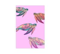 Colourful Sea Turtle - Tropical Marine Animal Pattern Canvas Poster Wall Art Decor Print Picture Paintings for Living Room Bedroom Decoration 24" L X 36" W