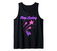 Colourful Shooting Star Keep Looking Up Inspirational Tank Top