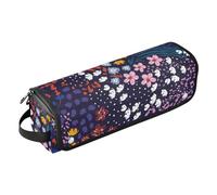 Colourful Small Liberty Blooming 2-in-1 Curling Iron Travel Case with Removable Heat Resistant Mat Large Capacity Hair Straighteners Organizer for Straigheners, Curling Iron, Hair Dryer