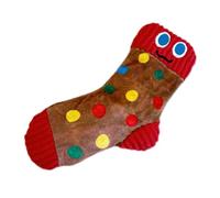 Colourful Sock-Shaped Squeaky Toy for Dogs, Soft Plush Chewing Exercise, Engagement Toy, Treat, Feeding Station for Pet Teeth, Interactive Dog Toy with Sound