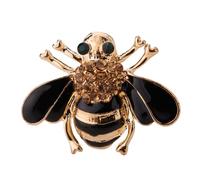 Colourful Sparkling Bee Enamel Brooch Pin, Zinc Alloy Safety Clasp, Delicate Gold Plated Compact for Suit Coat Scarf Bag, Versatile Daily Commute Party Gift for Women Honeybee