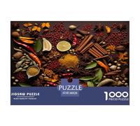 Colourful Spices Jigsaw Puzzles for Adults Gifts 1000 Piece EduCational Games Home Decors Rainbow Seasonings Jigsaw Puzzle for Adults And Kids Age 12 And Up 38x26cm/1000pcs