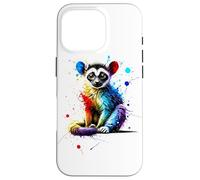 Colourful Splash Art Galago Galagos Case for iPhone 16 Pro