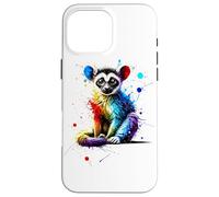 Colourful Splash Art Galago Galagos Case for iPhone 16 Pro Max