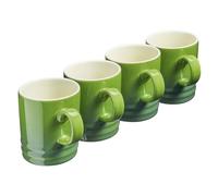 Colourful Stoneware Mugs Set of 4 Tea Coffee Drinking Cups 350ml in 10 Colours