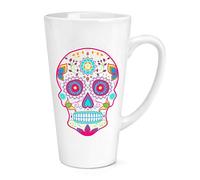 Colourful Sugar Skull 17oz Large Latte Mug Cup