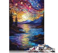 Colourful Summer Evening Sunset Puzzle Fun Premium Cardboard Jigsaw Puzzle for Adults Teen 1000pcs (75x50cm)