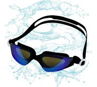 Colourful Swimming Goggles for Adults, Waterproof Swimming Goggles, Anti-Fog Swimming Goggles with Full Protection, Clear, Colourful, Leak-proof Swimming Goggles for Men, Women, Adults and Youth