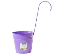 Colourful Tin Pail Over The Fence Plant Pot Large 15cm Assorted Colours