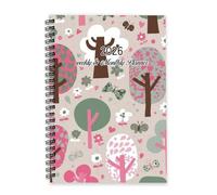 Colourful Trees 2026 Notebook A5 To Do List Notebook Daily Diary 2026 Mens Journal Planner Diary A5 for Wedding Week To View Monthly Year Planner with Dotted Line Note Page Slim