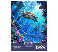 Colourful Underwater World Advent Puzzle for Adults Women Men, Puzzles for Christmas Countdown 38x26cm/1000pcs