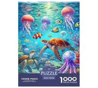 Colourful Underwater World Puzzles for Adults Jigsaw Puzzles for Adults Puzzle Educational Games-Colourful Mushrooms 70x50cm/1000pcs