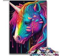 Colourful Unicorns Jigsaw Puzzles for Teenagers 2000 Piece, Family Fun Games Fun at Home Activities, Birthday Present, Travel Gifts (70x100cm)