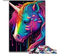 Colourful Unicorns Puzzles for Teenagers 1000 Pieces, Educational Games Home Decoration Deal As Gifts for The Whole Family (50x75cm)