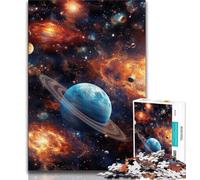 Colourful Universe 1000 Piece Jigsaw Puzzles,Challenging Game And Family Play Wall Decoration Unique Birthday And Xmas Gifts (75x50cm)