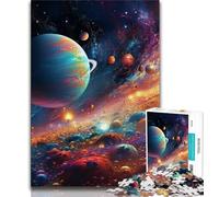 Colourful Universe 1000 Piece Jigsaw Puzzles for Adults & Teens,Brain Intelligence Challenge Addictive Toys for Home Decoration (50x75cm)