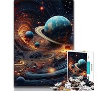 Colourful Universe 1000 Piece Jigsaw Puzzles for Adults & Teens,Decompressing Intellectual Educational Toy Birthday Present,Gifts,Wall Art (38x26cm)