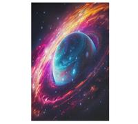 Colourful Universe 1000 Piece Wooden Jigsaw Puzzles for Adults Adult Puzzle Learning Educational Toys Family Games Birthday Gifts for Toddler Children Kids Boys Girls Jigsaws （78×53cm）