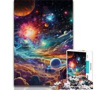 Colourful Universe 1000 Pieces Jigsaw Puzzle for Adults& Teens,Game Toys Every Piece Is Unique - Challenging Family Fun Game (50x75cm)