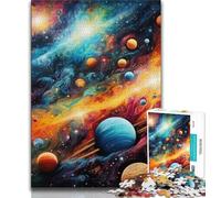 Colourful Universe Jigsaw Puzzles for Adults 1000 Jigsaws,Challenging Game Gifts for Is Ideal As A Gift for The Whole Family (50x75cm)
