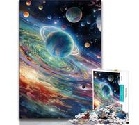 Colourful Universe JigsawPuzzle 1000 Pieces for Adults,Family Game Stress Reliever Difficult Challenge Secret Santa Gifts 38x26cm