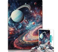 Colourful Universe JigsawPuzzle 1000 Pieces for Adults,Toys Educational Games Stress Relieving Suitable for Desktop Decoration (75x50cm)