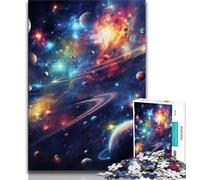 Colourful Universe JigsawPuzzle 1000 Pieces for Teenagers,Challenging Family Activity Games DIY Toy for Home Wall Decor Gifts 50x75cm