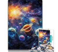 Colourful Universe JigsawPuzzle 1000 Pieces for Teenagers,Educational Games Home Decoration Deal As Gifts for The Whole Family (38x26cm)