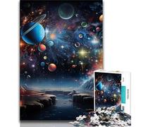 Colourful Universe Jigsaws 1000 Pieces for Adults,Challenging To Complete But Fun And Humorous Educational Game for Birthday (50x75cm)