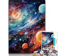 Colourful Universe Jigsaws Puzzles 1000 Pieces for Teenagers Gifts,Educational Games Home Decoration Deal As Gifts for The Whole Family (38x26cm)