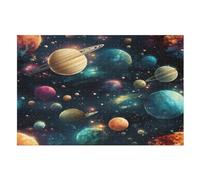 Colourful Universe Wooden Jigsaw Puzzles for Adults 1000 Pieces Jigsaw Puzzle For Kids Age 12 Educational Game Toys (75×50cm)