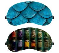 Colourful Various Herbs 2 - Pieces Light-Blocking Soft Breathable Eye Masks with Eye Patches and Sleep Masks