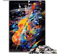 Colourful Violin Art 1000 Pieces Jigsaw Puzzle For Adults Teens, Pattern Assembly Deal As Gifts for The Whole Family Suitable for And 14 (26x38cm)