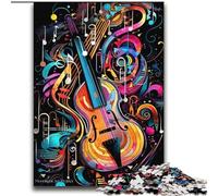 Colourful Violin Art 2000 Piece Jigsaw Puzzles for Teenagers, Challenging Game And Family Play Birthday Present, Gifts, Wall Art (70x100cm)