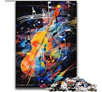 Colourful Violin Art JigsawPuzzle 2000 Pieces for Teenagers, Fun Games Wall Decoration Unique Birthday And Xmas Gifts (70x100cm)