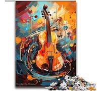 Colourful Violin Art Puzzles 2000 Pieces for Teenagers, Fun Games Every Piece Is Unique - Challenging Family Fun Game (70x100cm)