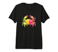 Colourful Watercolour Style Crab - Colourful Animal Design Premium T-Shirt