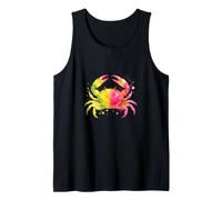 Colourful Watercolour Style Crab - Colourful Animal Design Tank Top