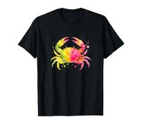 Colourful Watercolour Style Crab - Colourful Animal Design Value Graphic T-Shirt