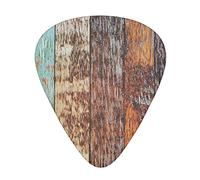 Colourful wooden bricks Guitar Picks 12 Pcs Classical Triangle Guitar Plectrums Includes Thin, Medium & Heavy Gauges 3 Sizes for Bass Electric Acoustic Guitars Ukulele with Organizer Storage Box