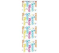 (colourful words, 60 x 240 cm) vidaXL Shower Roller Blind with Cassette Fabric
