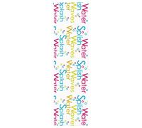 (colourful words, 70 x 240 cm) vidaXL Shower Roller Blind with Cassette Fabric