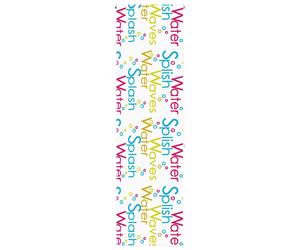 (colourful words, 70 x 240 cm) vidaXL Shower Roller Blind with Cassette Fabric