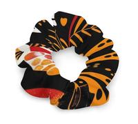 Colourful Zebra Print Scrunchies For Women Soft Hair Ties Elastic Oversized Hair Accessories Gift For Daily Use