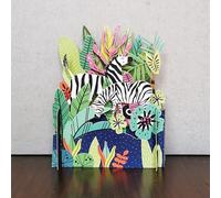 Colourful Zebras Any Occasion 3D Pop Up Greeting Card by Alljoy Cards MN031