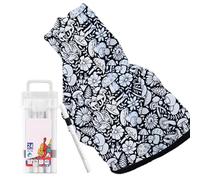 Colouring Blanket | DIY Coloring Blanket for Adults | Color Your Own Blankets with Coloring Pens | Personalized Drawing Art Project In Couch Blankets | Drawing Throw Gift for Christmas Parties