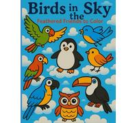 Colouring Book: Birds in the sky | My First bird Colouring Book for kids Ages 3-6